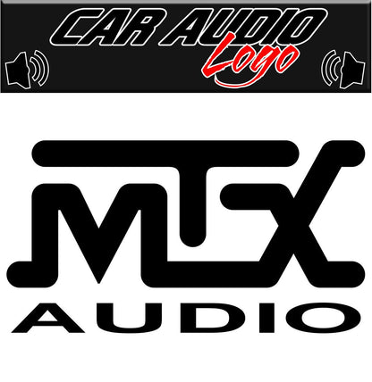 MTX Audio decal, sticker, audio decal