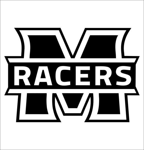Murray State Racers decal, car decal sticker, college football