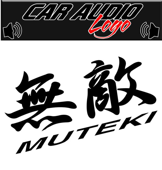 Muteki decal, audio decal, car decal sticker