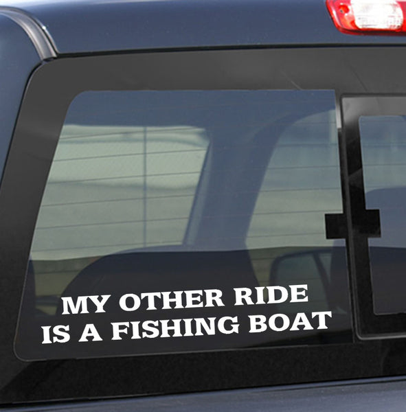 fishing decals, car decal, window sticker