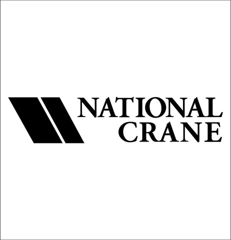 National Crane decal, car decal sticker