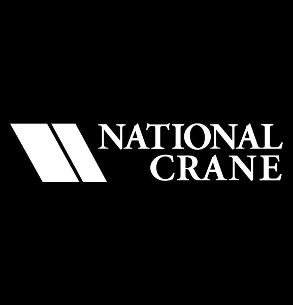National Crane decal, car decal sticker