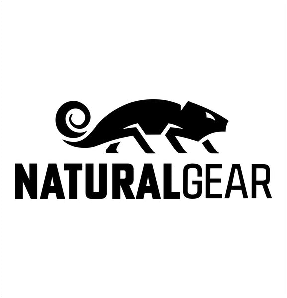 Natural Gear decal, fishing hunting car decal sticker
