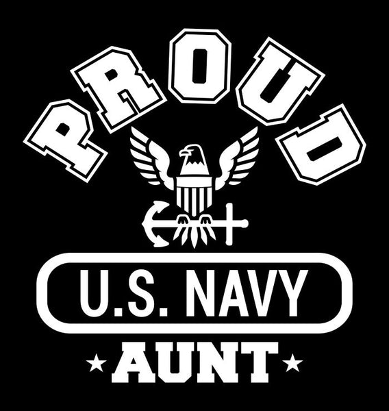 Proud US Navy Aunt decal