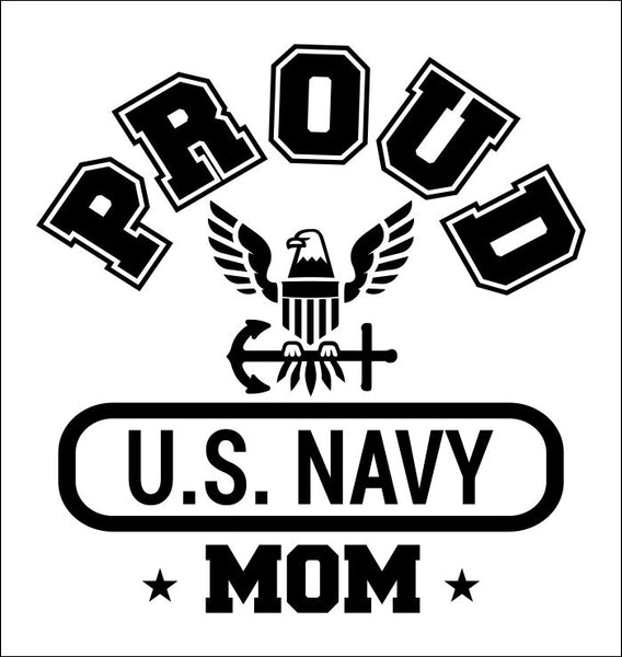 Proud US Navy Mom decal