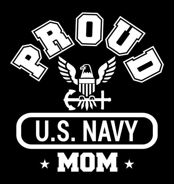 Proud US Navy Mom decal