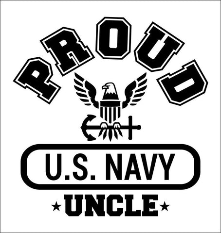 Proud US Navy Uncle decal