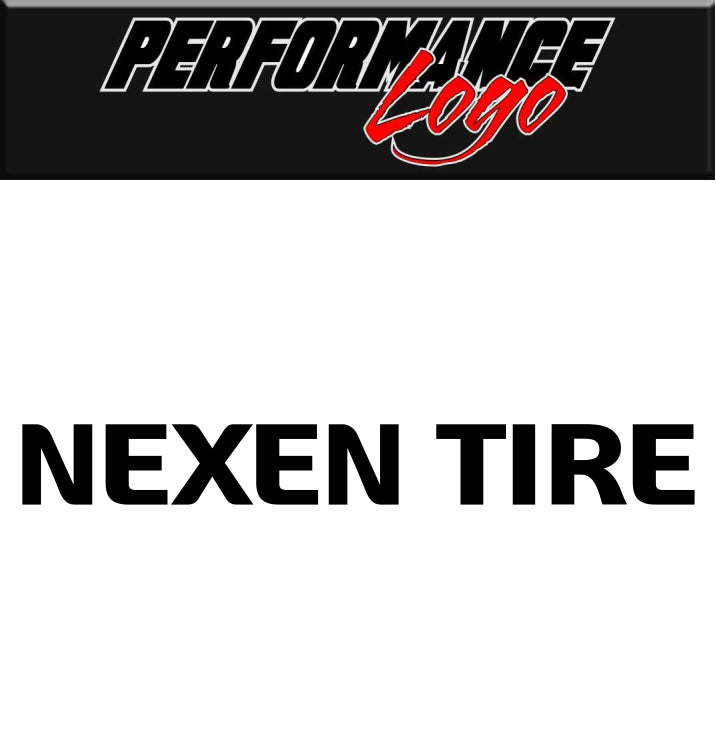 Nexen Tire decal, performance decal, sticker