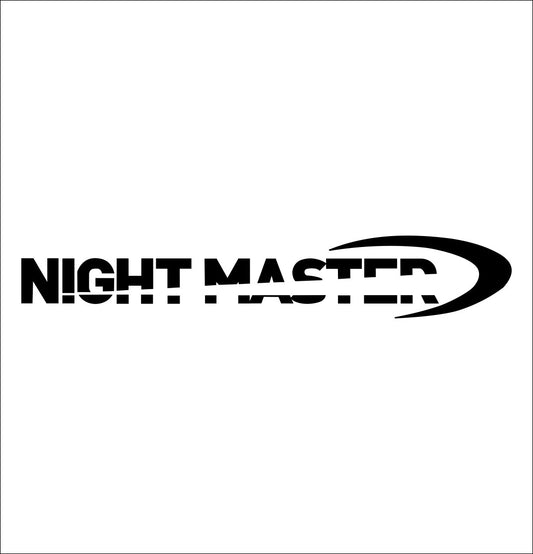 Night Master decal, fishing hunting car decal sticker