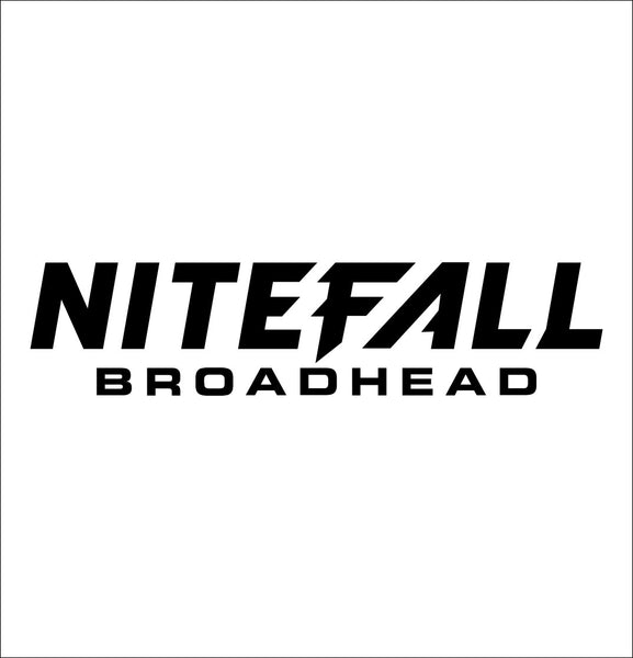 Nitefall Broadhead decal, fishing hunting car decal sticker