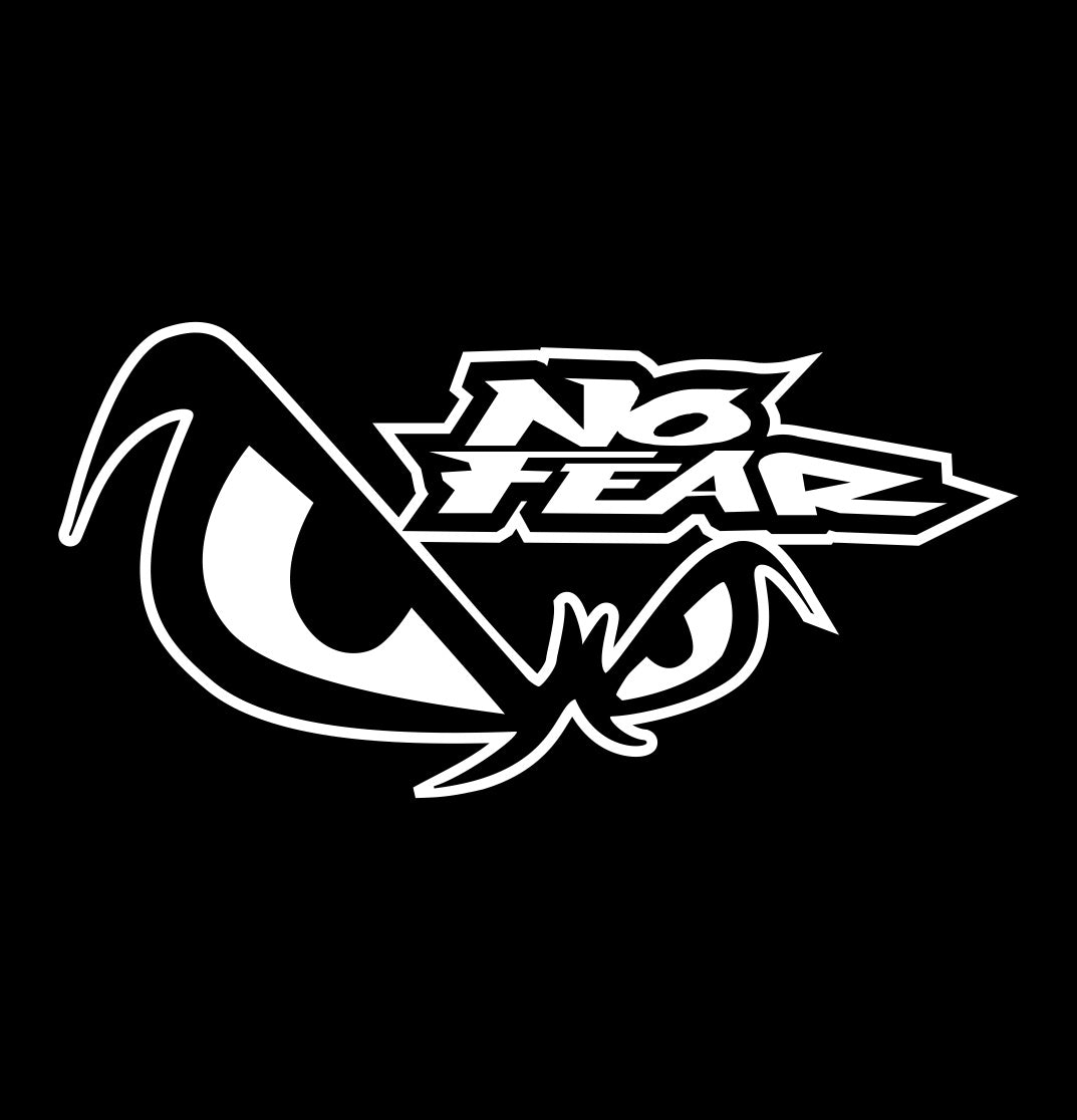 no fear decal, car decal sticker