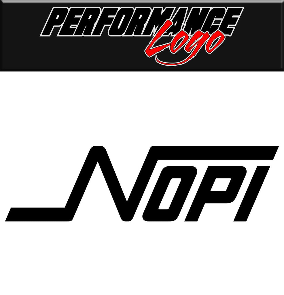 NOPI Motorsports decal, performance decal, sticker