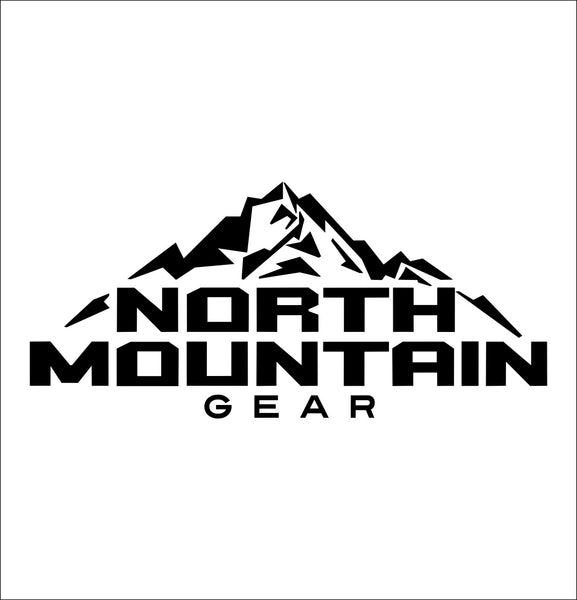 north mountain gear decal, car decal sticker