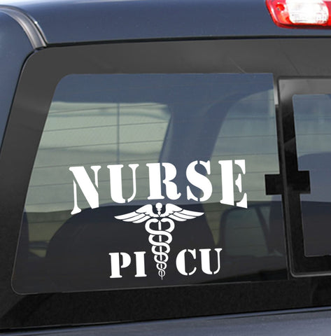 Nurse picu nurse decal - North 49 Decals