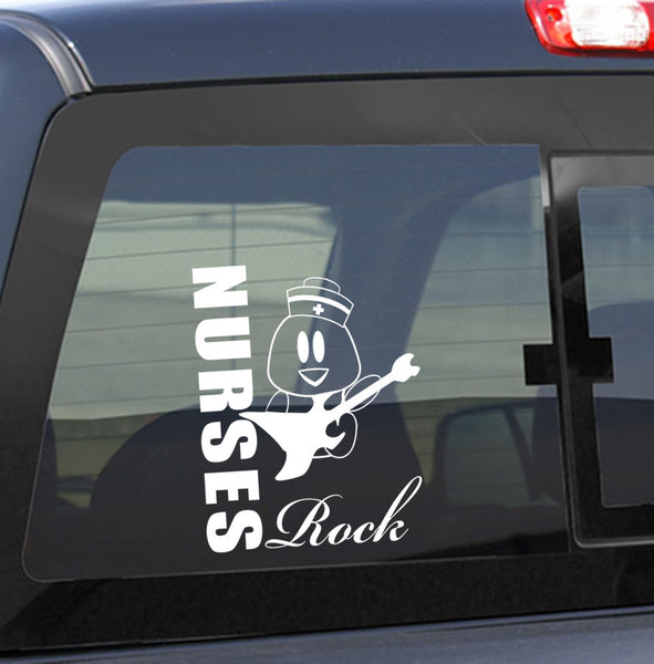 Nurses rock nurse decal - North 49 Decals