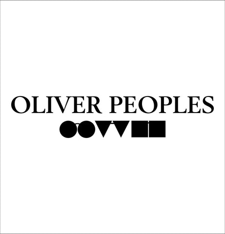 Oliver Peoples decal, car decal sticker