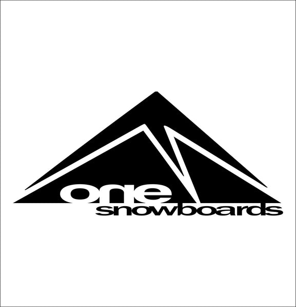 One Snowboards decal, ski snowboard decal, car decal sticker