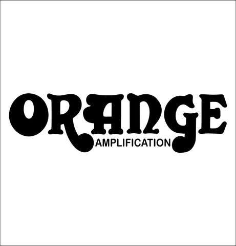 Orange Amps decal, music instrument decal, car decal sticker