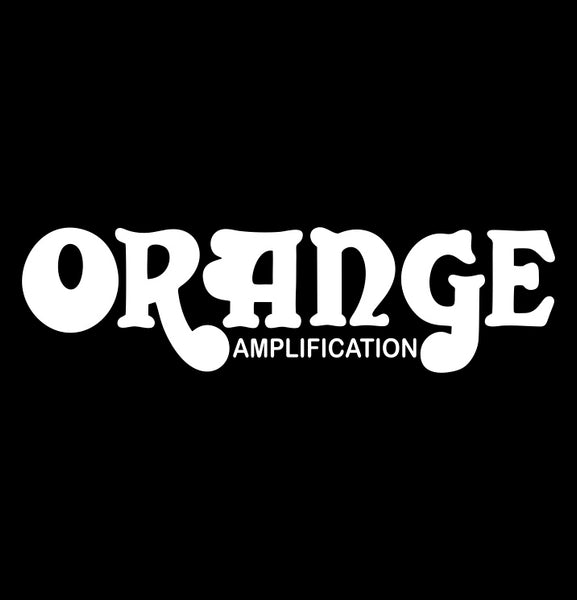 Orange Amps decal, music instrument decal, car decal sticker
