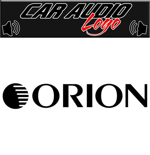 Orion decal, sticker, audio decal