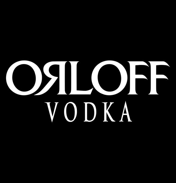 Orloff decal, vodka decal, car decal, sticker
