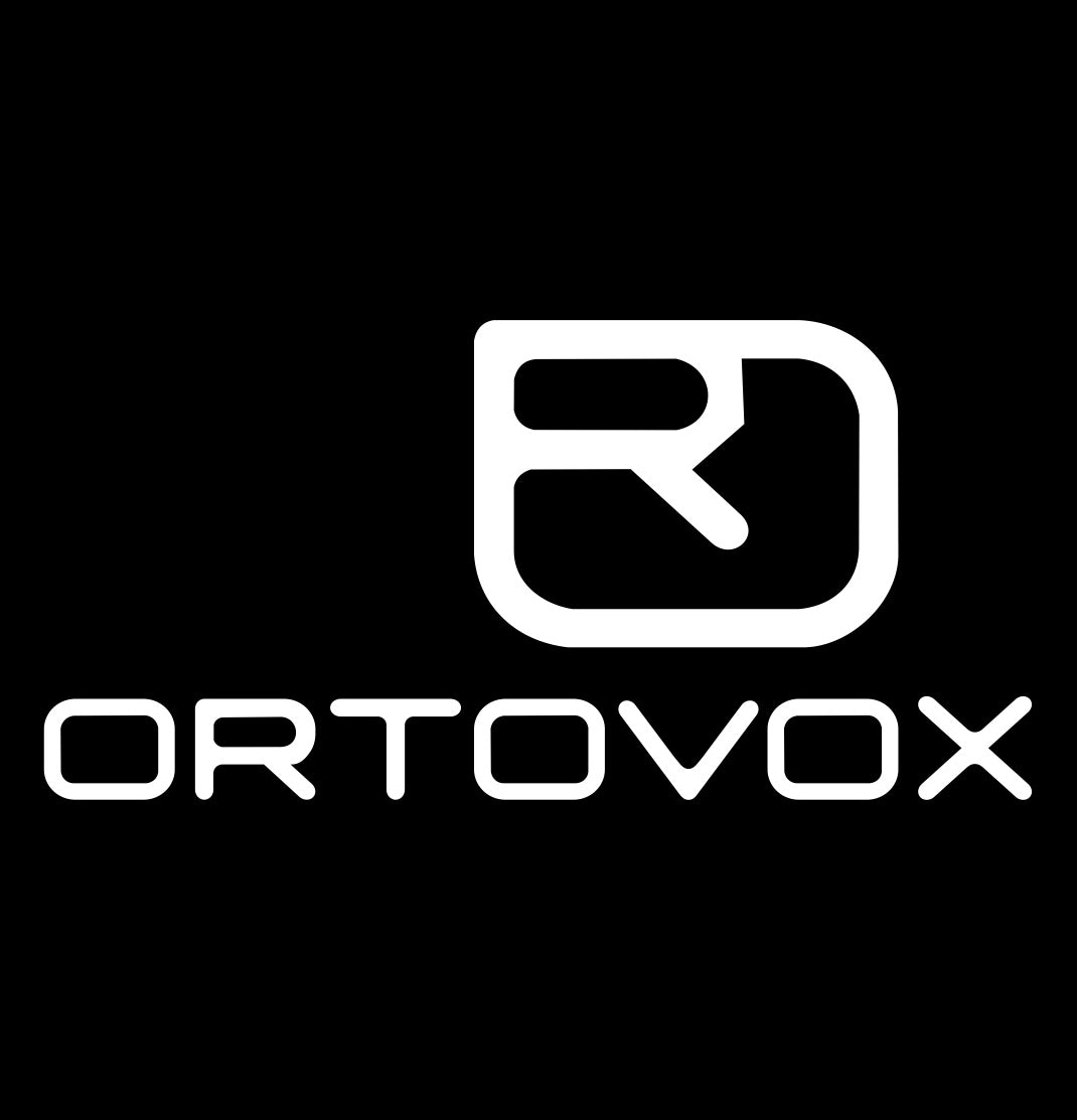 Ortovox decal, ski snowboard decal, car decal sticker