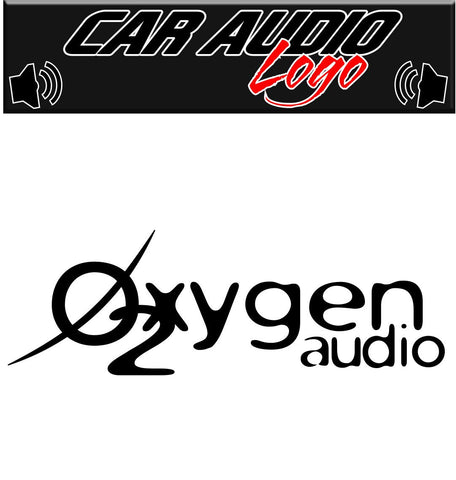 Oxygen O2 decal, sticker, audio decal
