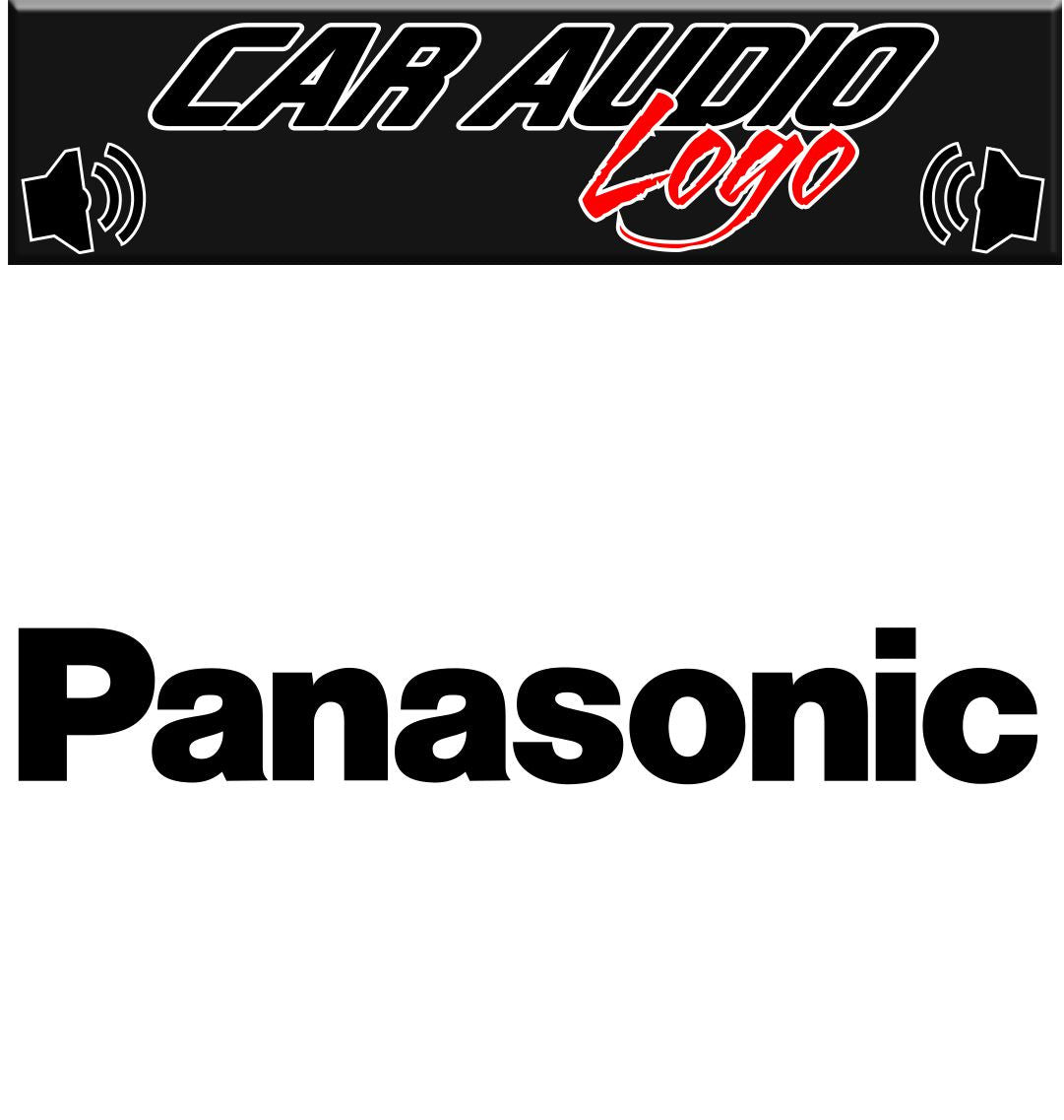 Panasonic decal, sticker, audio decal