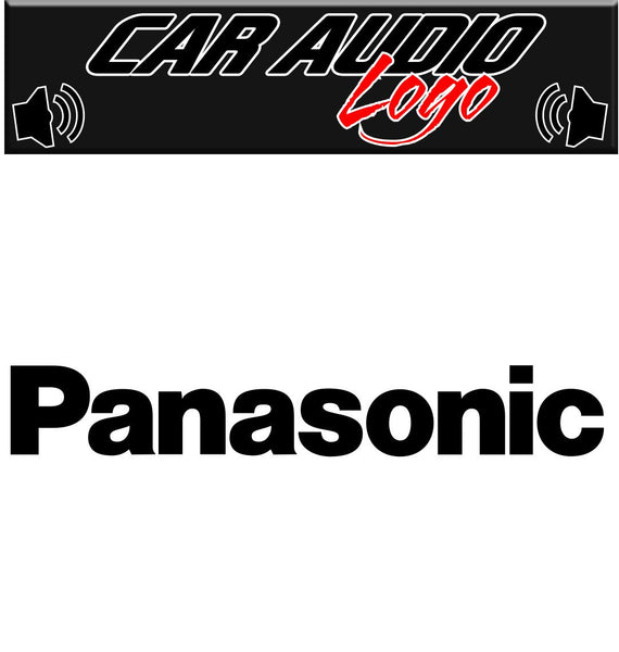 Panasonic decal, sticker, audio decal