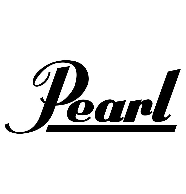 Pearl Drums decal, music instrument decal, car decal sticker