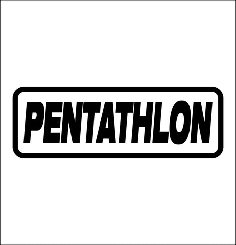 Pentathlon Darts decal, darts decal, car decal sticker