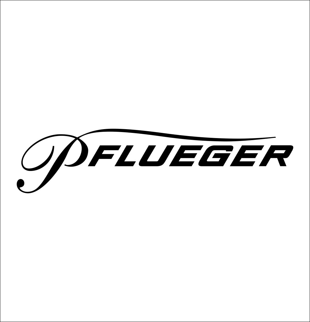 pflueger decal, car decal sticker
