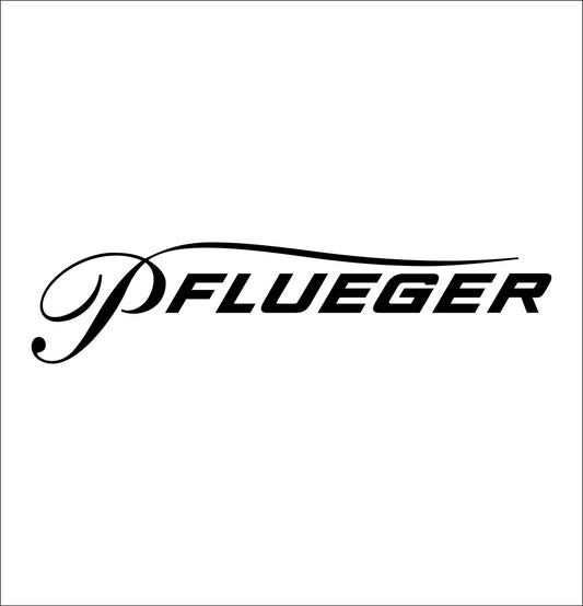 pflueger decal, car decal sticker