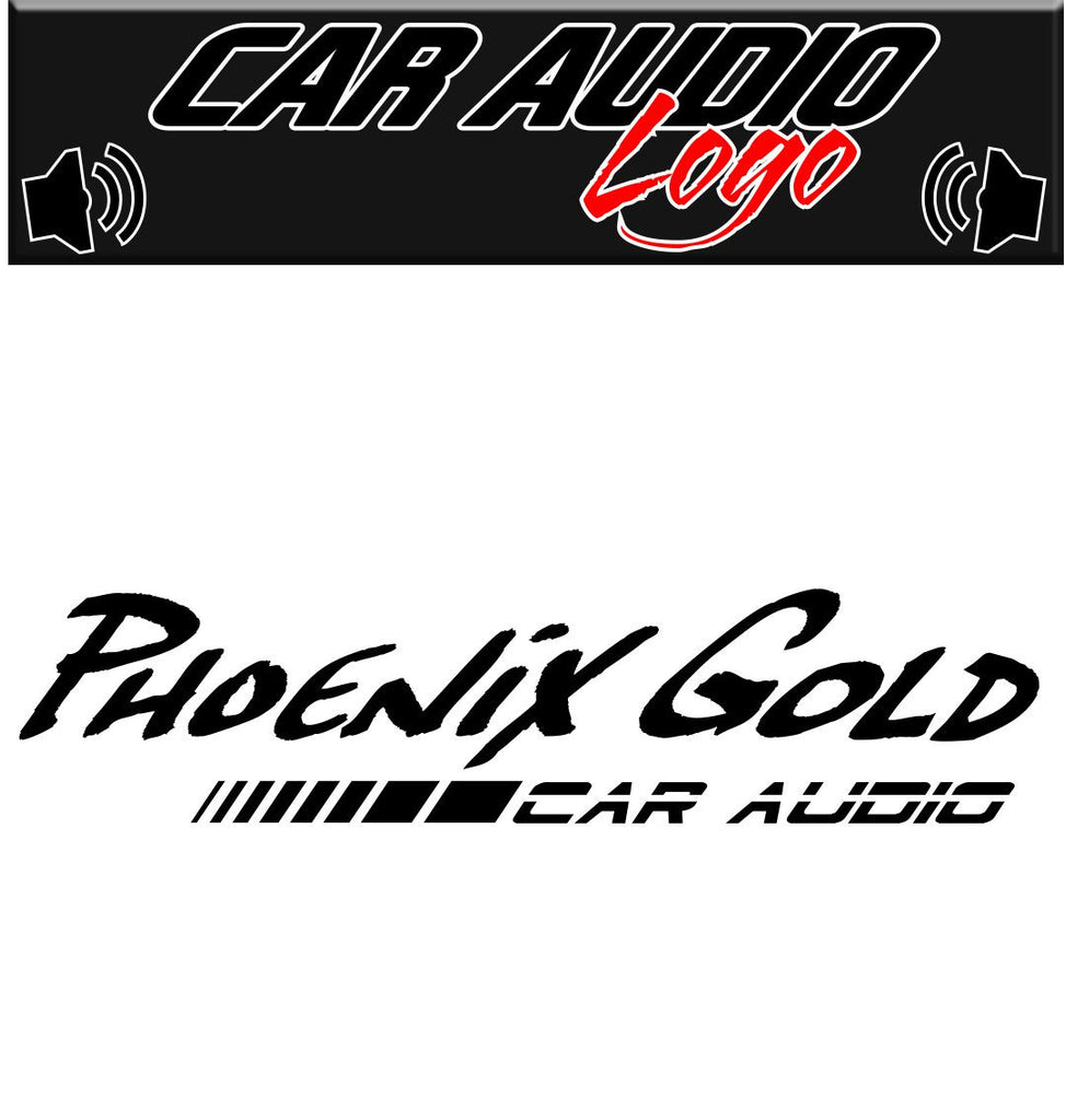 Phoenix Gold decal, sticker, audio decal
