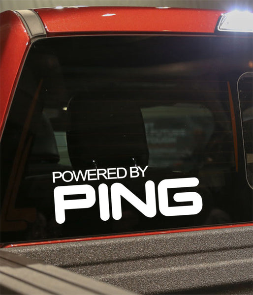 powered by ping golf decal - North 49 Decals