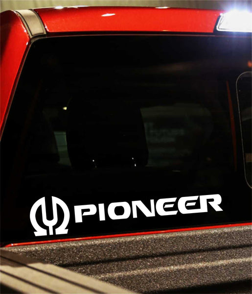 Pioneer decal, sticker, audio decal