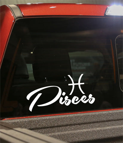 pisces 2 zodiac decal - North 49 Decals