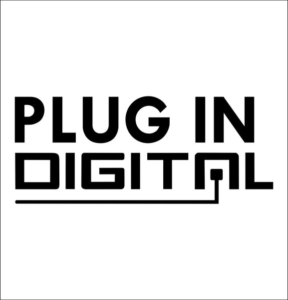 Plug In Digital decal, video game decal, sticker, car decal