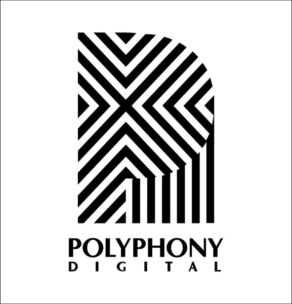 Polyphony Digital decal, video game decal, sticker, car decal