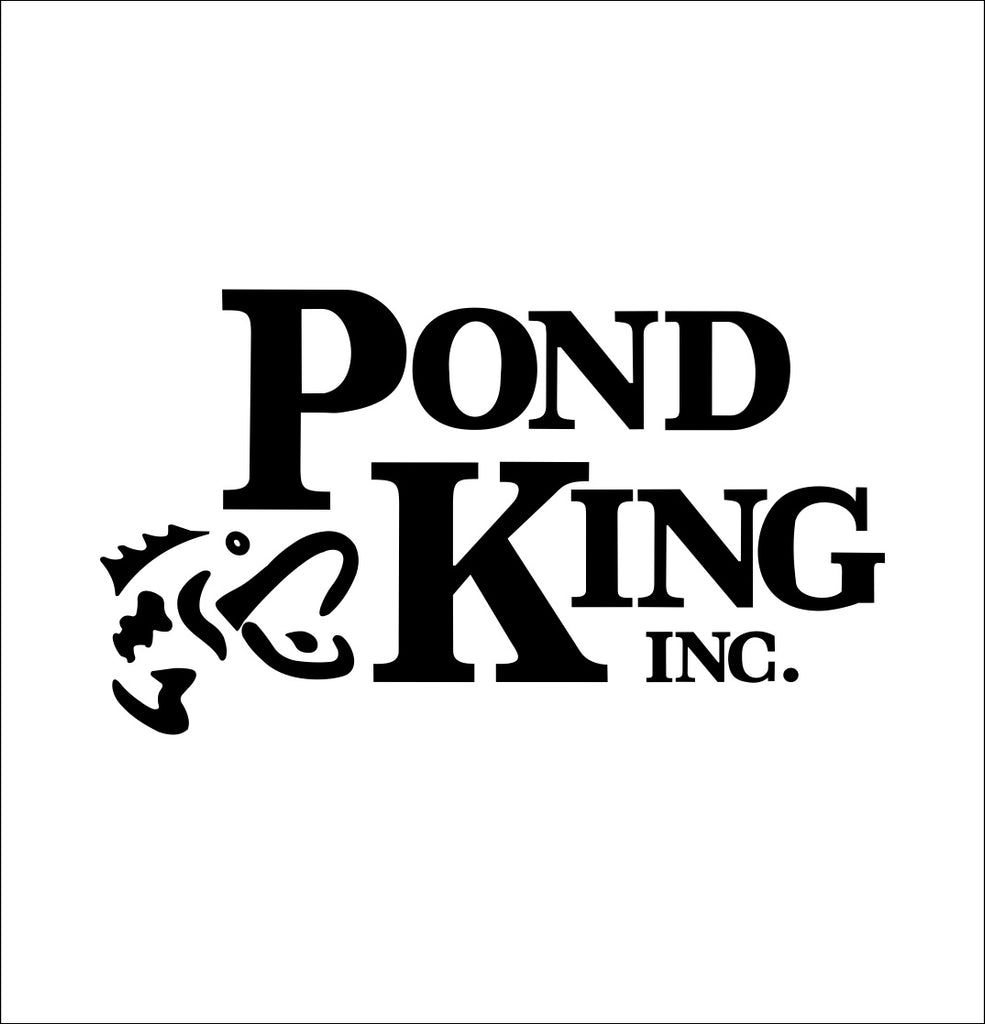 pond king decal, car decal, hunting fishing sticker