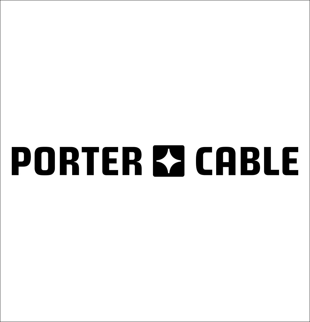porter cable decal, car decal sticker