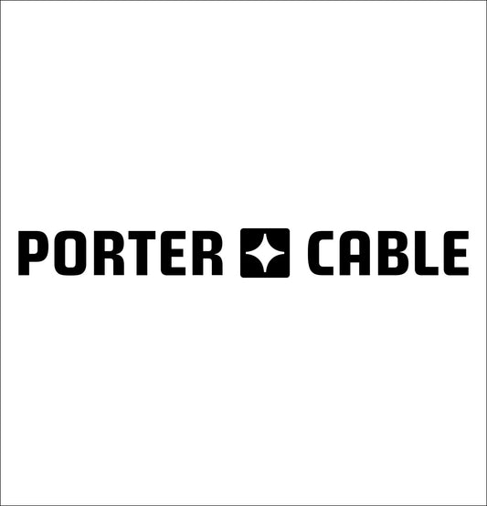 porter cable decal, car decal sticker