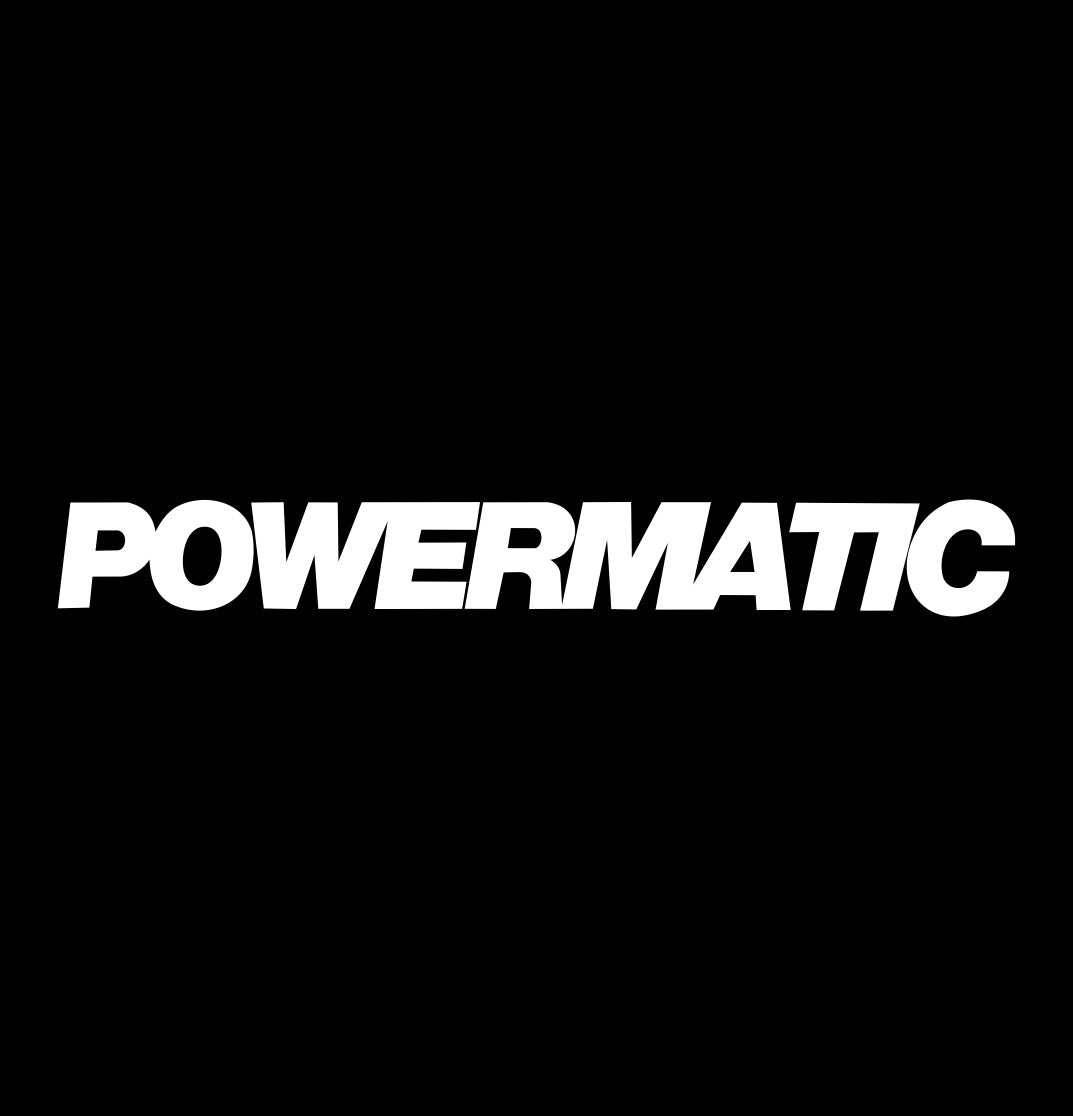 powermatic decal, car decal sticker