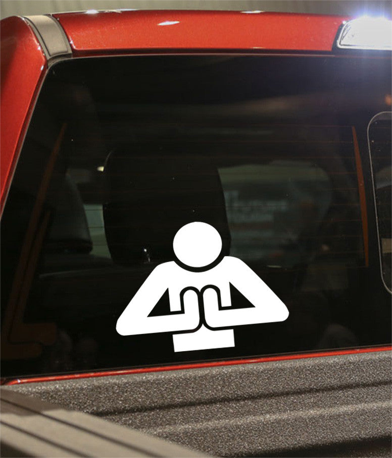 praying silhouette religious decal - North 49 Decals