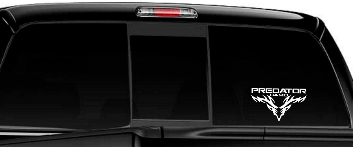 predator camo decal, car decal sticker
