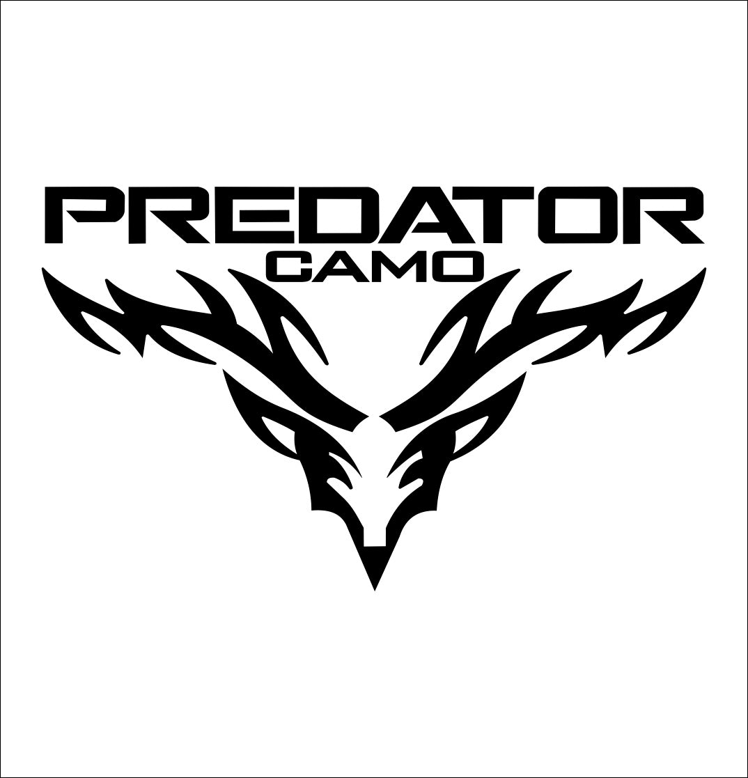 predator camo decal, sticker, hunting fishing decal, car sticker
