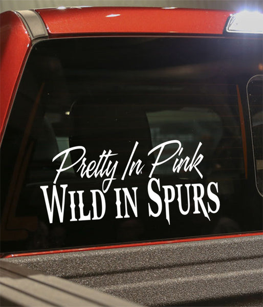 Pretty in pink country & western decal - North 49 Decals