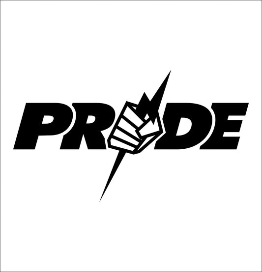 Pride decal, mma boxing decal, car decal sticker