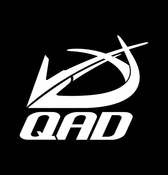 QAD Quality Archery Designs decal, fishing hunting car decal sticker