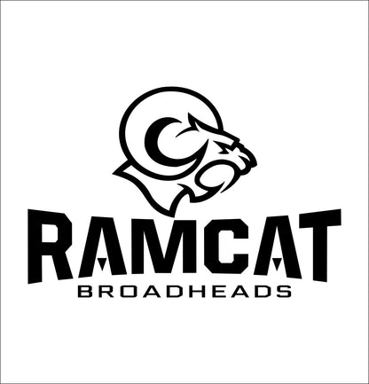 ramcat broadheads decal, sticker, fishing hunting sticker, car decal